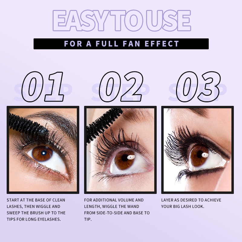 Mascara chải lông mi KIMUSE chống thấm nước và lâu trôi tiện dụng cao cấp 30g