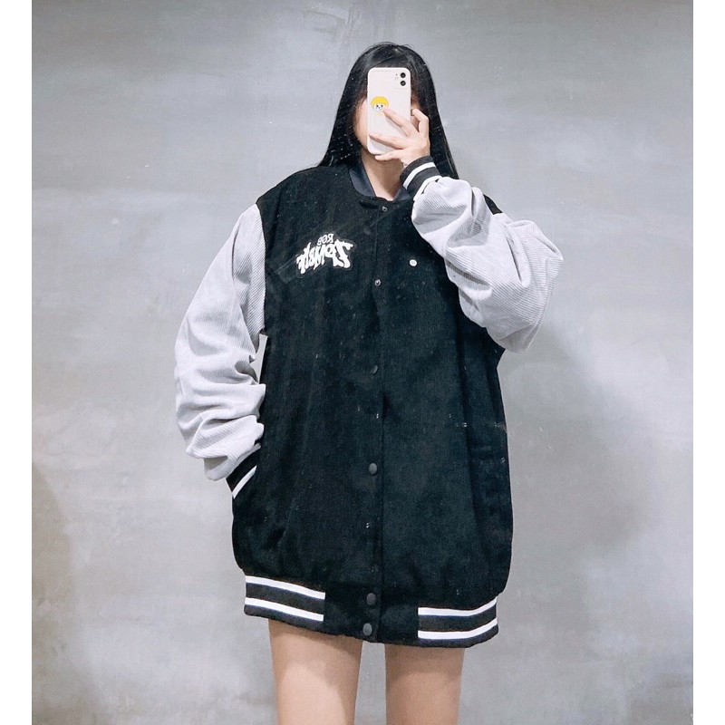 BOMBER NHUNG ZOMBIE THÊU UNISEX - ( Ảnh thật ) Hogoto shop | BigBuy360 - bigbuy360.vn