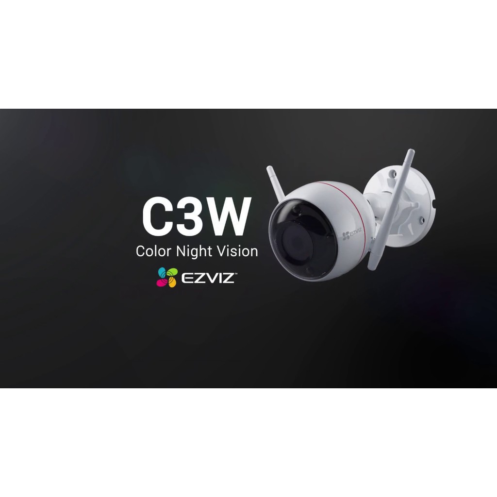 Camera EZVIZ C3W CS-CV310 Color Night Vision - ghi hình có màu 2.0 Megapixel, âm thanh 2 chiều, đèn và còi báo động