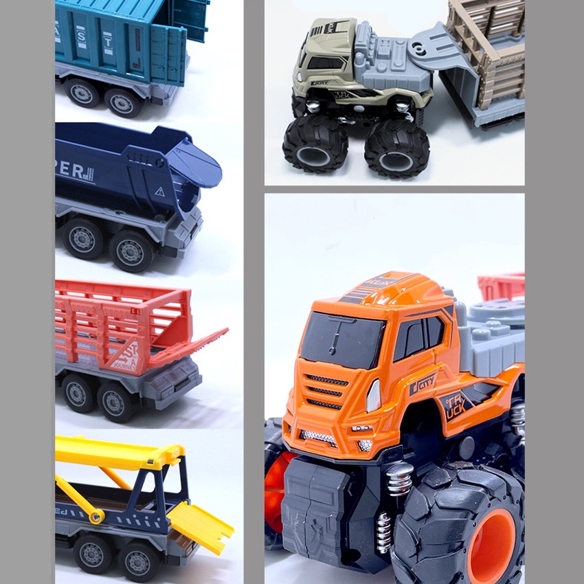 Đồ chơi xe tải cho bé cỡ lớn - Nhiều Mô Hình Xe Ô Tô Các Loại : Xe Ben, Xe Container, Xe Nâng