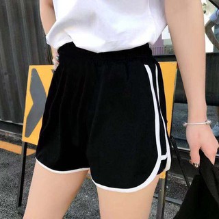 [S-5XL] Chất Lượng Cao Không Phai!Quần Short Thể Thao Ống Rộng Lưng Cao Plus Size Cho Nữ