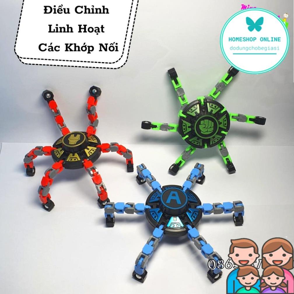 Con Quay Đồ Chơi Spinner Robot Biến Hình Gấp Ra Thu Nhỏ Thông Minh Cho Bé Fidget Spinner DIY Toy HOME SHOP ONLINE