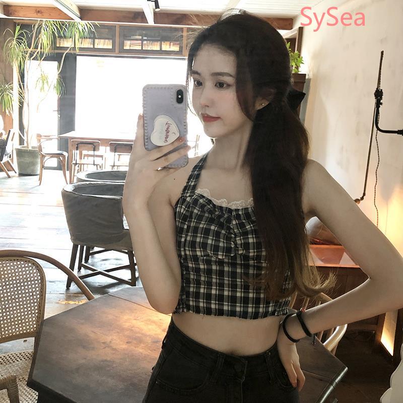 Áo Sát Nách Ca Rô Ca Rô Thời Trang Mùa Hè Cho Nữ