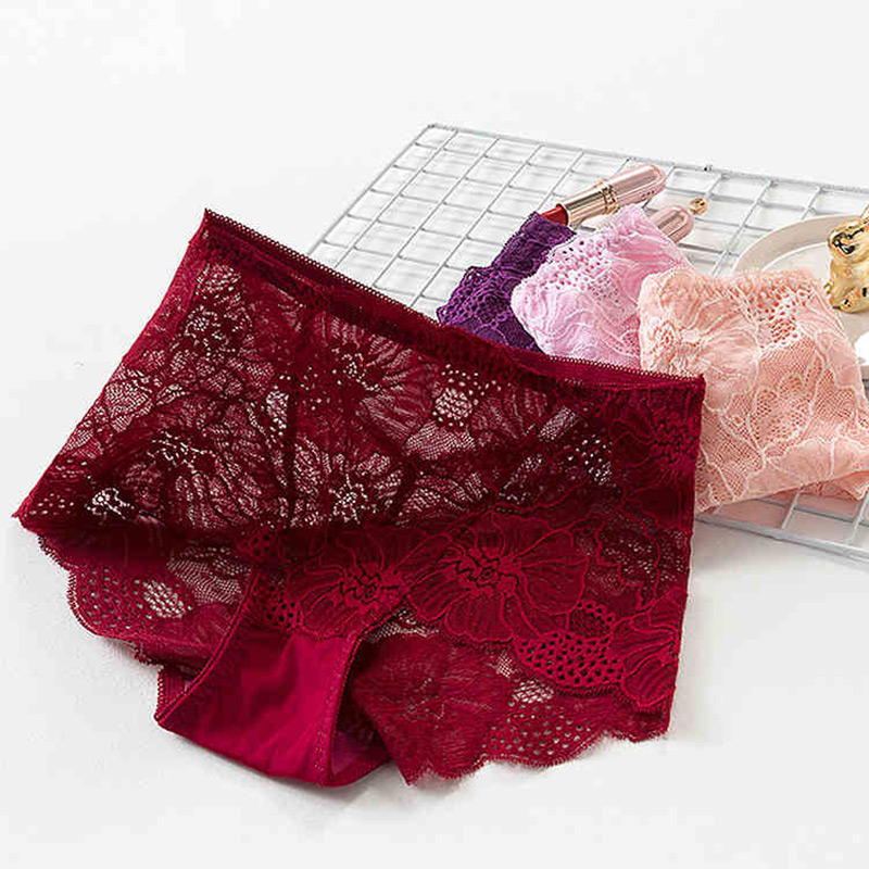 AOFEIQIKE Quần lót ren hoa thiết kế quyến rũ size l-xxl