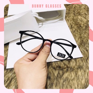 Kính giả cận thời trang nam nữ chống tia UV gọng tròn mắt mèo cute phong cách trẻ đẹp giá rẻ BUNNY D033