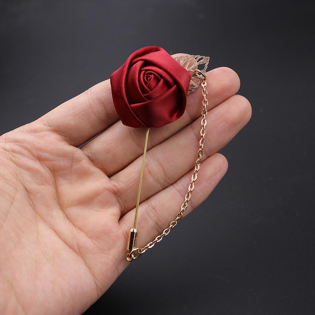 Trâm cài áo hình hoa hồng sang trọng cho nam