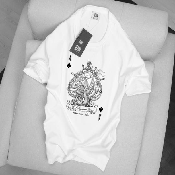 SALE- Áo thun cao cấp ✅ ✅ hình lá bài át bích - unisex