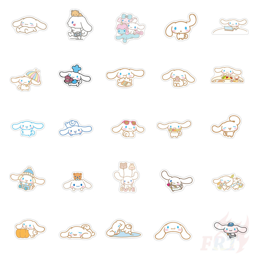 ❉ Cinnamoroll Series 01 - Sanrio Character Stickers ❉ 50Pcs/Set Waterproof DIY Fashion Decals Doodle Stickers