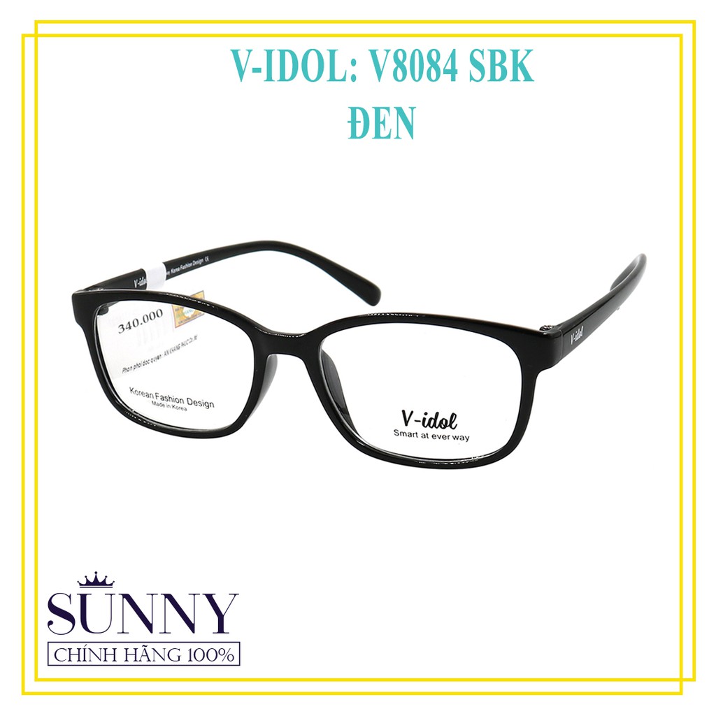 Gọng kính Vidol chính hãng có kèm tem chống hàng giả của bộ công an (full box) - V8084