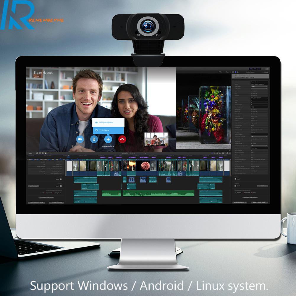 Webcam Rememberme. 1080p Hd Cổng Usb Cho Máy Tính | BigBuy360 - bigbuy360.vn