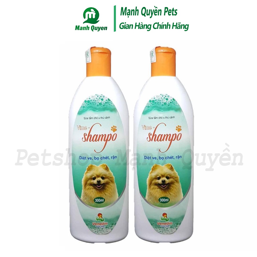 Sữa Tắm Trị Ve, Bọ Chét, Rận Ở Chó Và Thú Cảnh Vime - Shampo 300ML