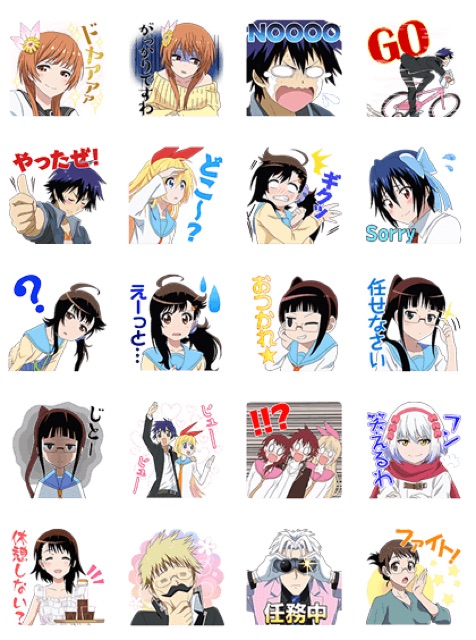 Stiker anime nesekol 30 ảnh ép lụa lhacs nhau