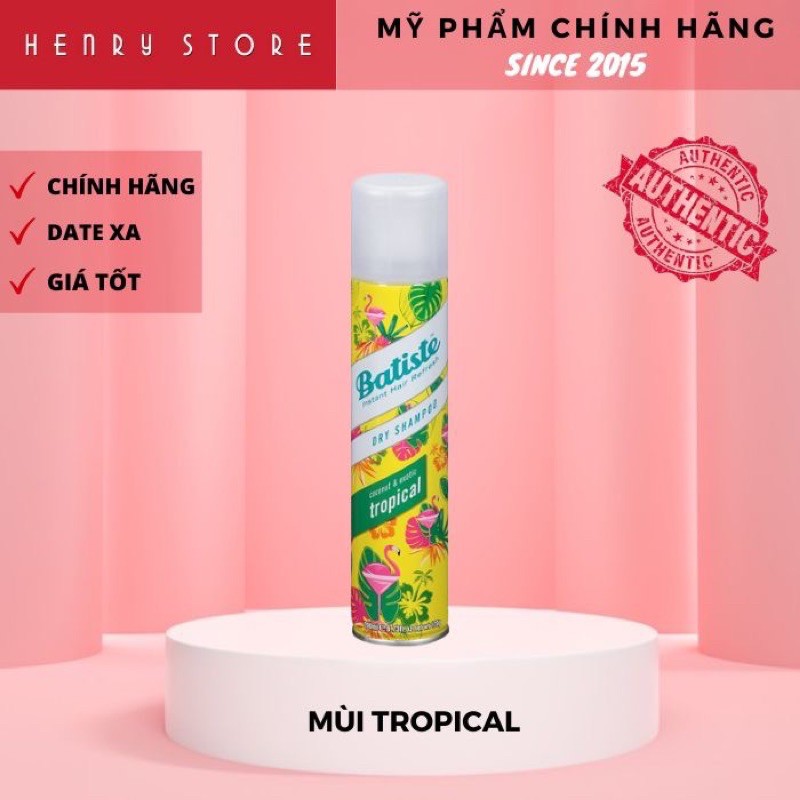 Dầu Gội Khô Dry Shampoo Batiste 200ML