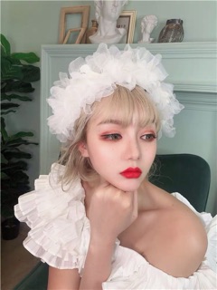 Bờm băng đô hoa voan