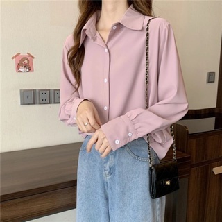 SƠ MI LỤA TRƠN TAY DÀI HÀN QUỐC - ÁO SƠ MI CÔNG SỞ