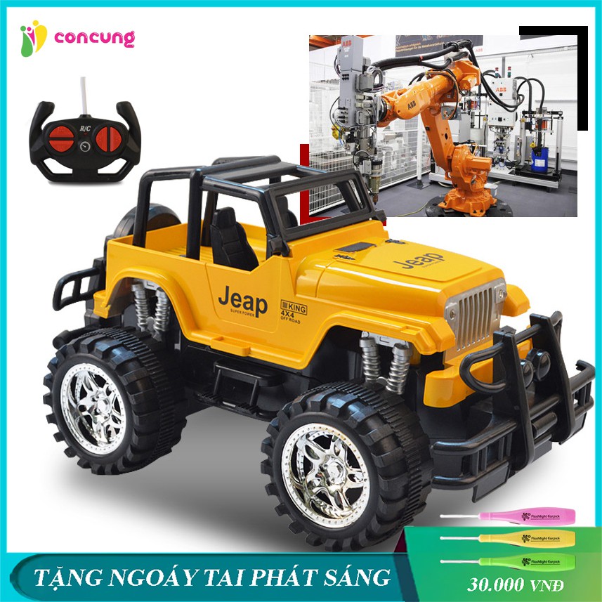 Đồ chơi trẻ em, Xe Jeep địa hình điều khiển từ xa, xe đồ chơi Jeep cho bé điều khiển từ xa cao cấp