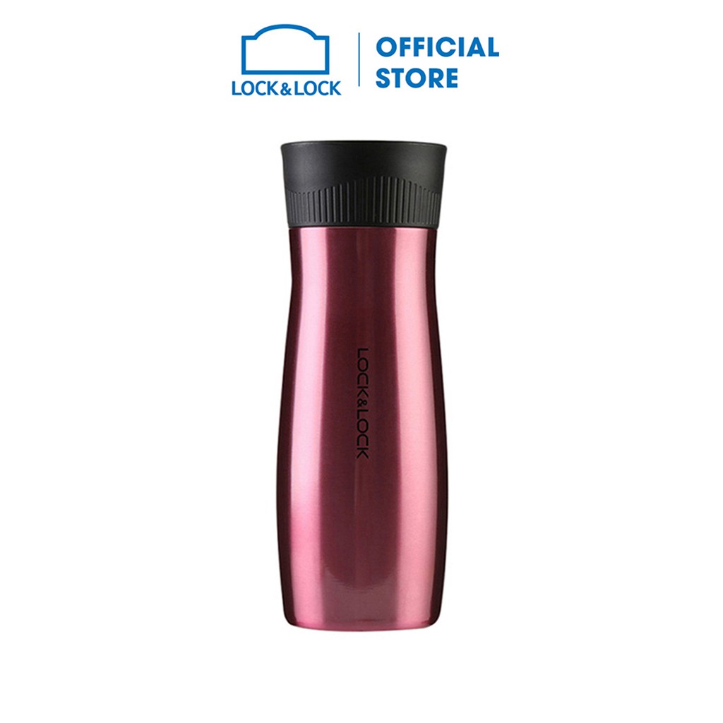 [Mã LIFEMALL991 giảm 10% đơn 99K] Bình giữ nhiệt Lock&amp;Lock Pin Tumbler 430ml - Màu tím - [LHC3229PUP]