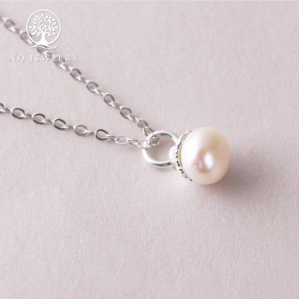 Charm bạc phụ kiện làm mặt dây chuyền hình hoa - NQ Jewelry