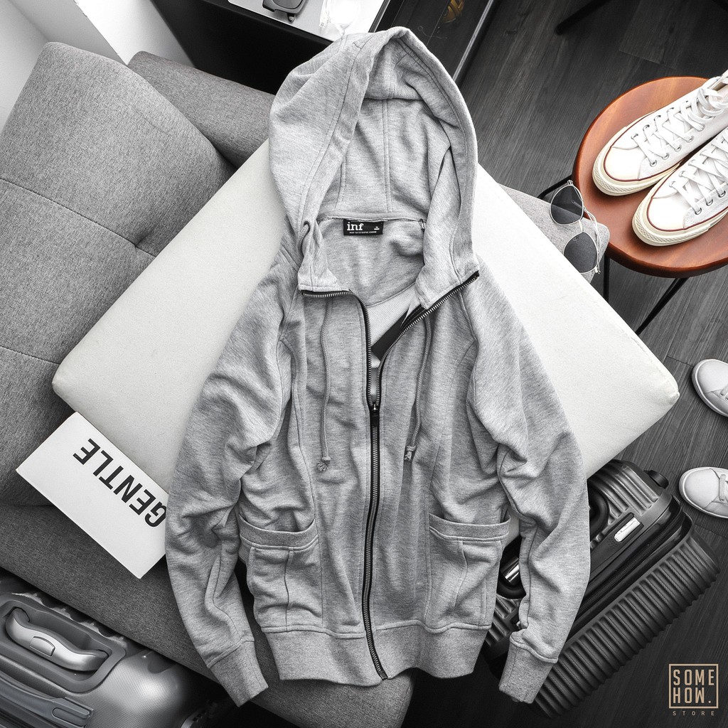 Áo Khoác Nam,Áo Khoác Có Nón Nam INF ,Vải Thun Nỉ Cao Cấp Co Giãn Form Regular AK002714, SOMEHOW | BigBuy360 - bigbuy360.vn