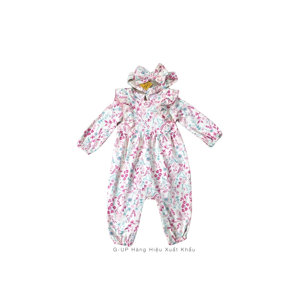 Bộ Dài Tay Bodysuit Liền Thân Bé Gái WONDER NATION