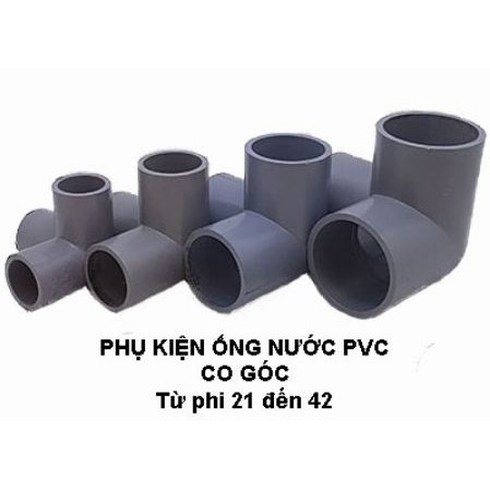 CO GÓC 3 HƯỚNG PHI 21 PVC (MÀU XÁM)