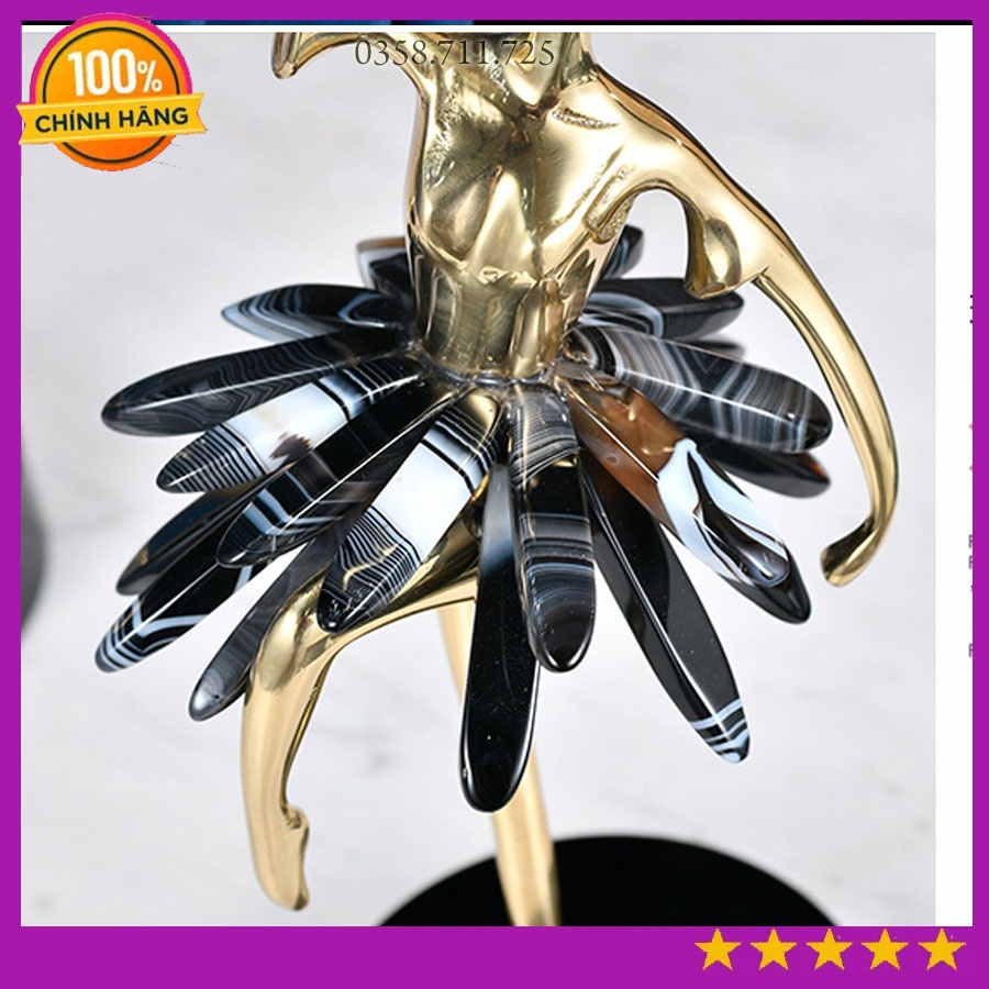 Tượng trang trí hình vũ công ba lê decor cao cấp, Tượng decor nhà cửa độc đáo