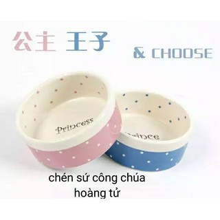 chén công chúa hoàng tử size lớn cho hamster/thỏ/bọ/chó/mèo