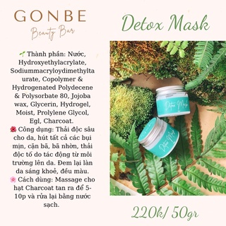 mặt nạ thải độc detox mask