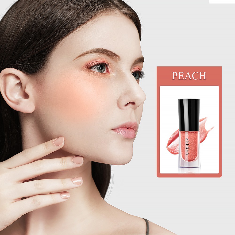 ZEESEA Blusher Liquid Blush Rouge Eyeshadow Moisturizing Brightening Natural Cheek Nude Face Makeup Multipurpose 4ml | BigBuy360 - bigbuy360.vn