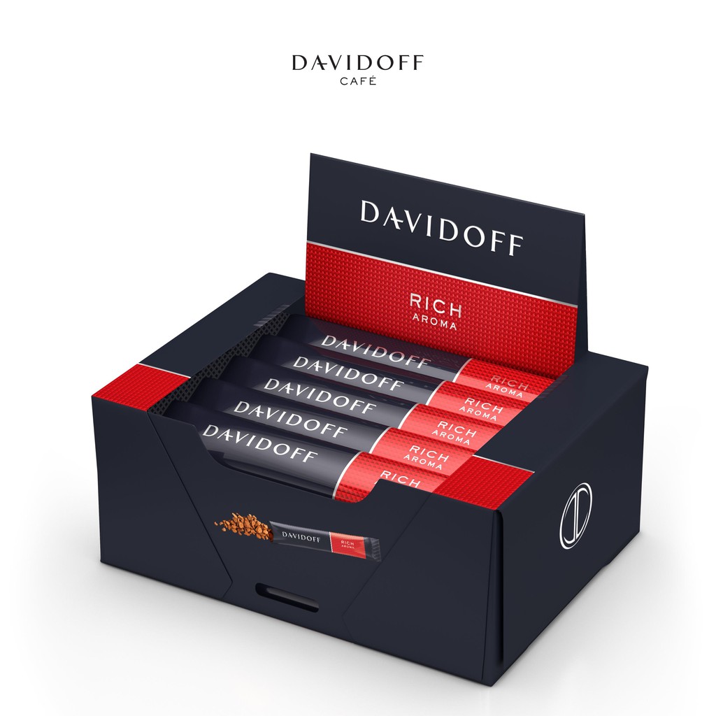Cà phê hòa tan Davidoff vị Rich Aroma hộp giấy 45gr (25 sticks) | BigBuy360 - bigbuy360.vn