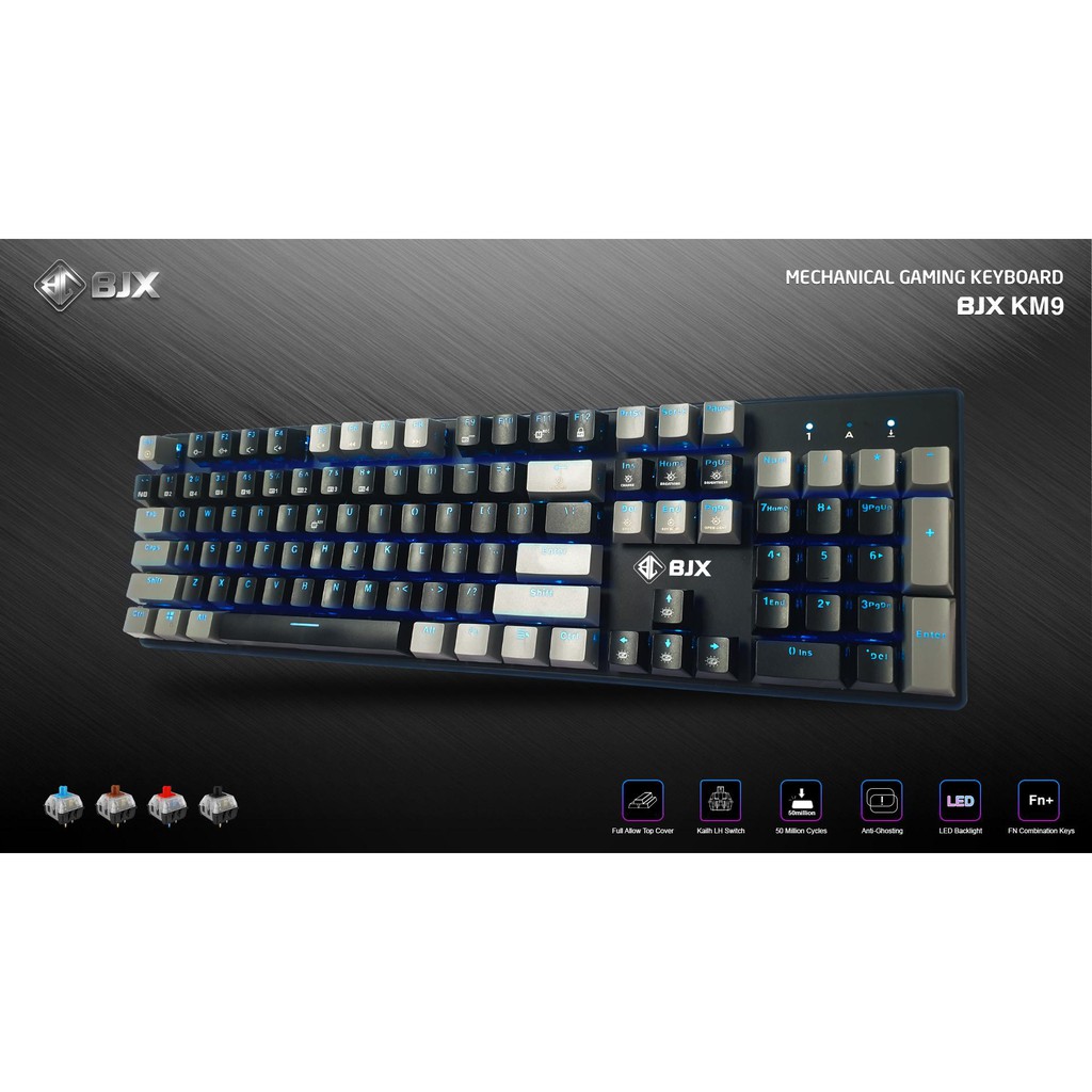 Bàn Phím Cơ BJX KM9 Full Size/Led/USB | BigBuy360 - bigbuy360.vn