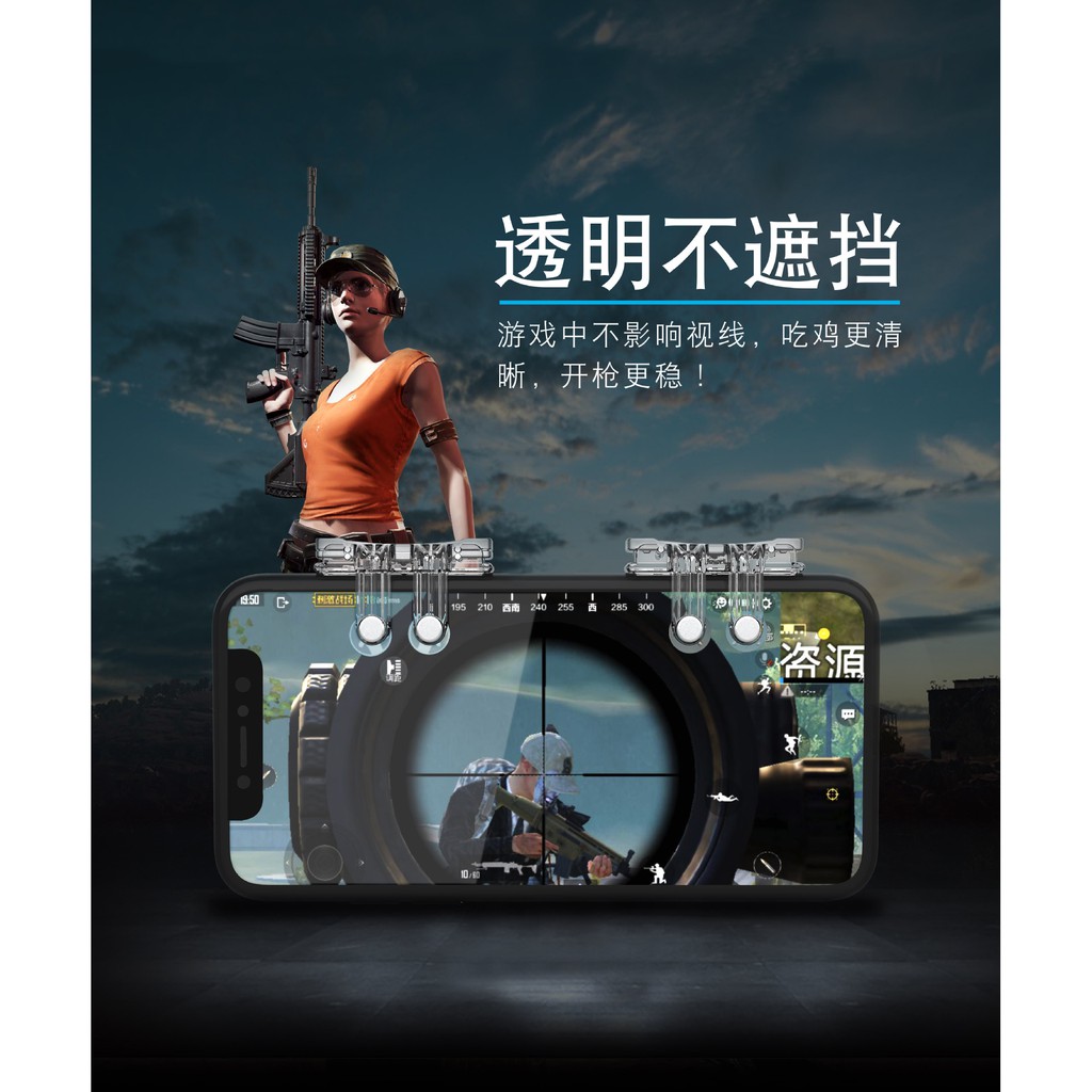 Bộ 2 Nút Bấm Chơi Game PUBG Thế hệ mới dòng S10