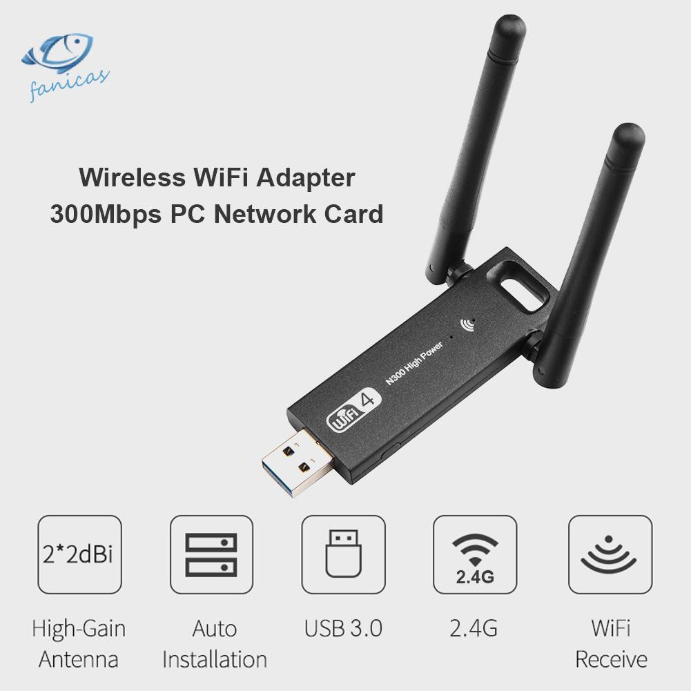 Usb 3.0 Wifi Không Dây 300mbps Cho Laptop Pc | BigBuy360 - bigbuy360.vn