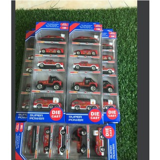 Set 5 xe cứu hoả mini đồ chơi ô tô