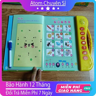 Sách Nói Điện Tử Song Ngữ Anh- Việt Giúp Trẻ Học Tốt Tiếng Anh Cho Bé-Atom chuyên sỉ