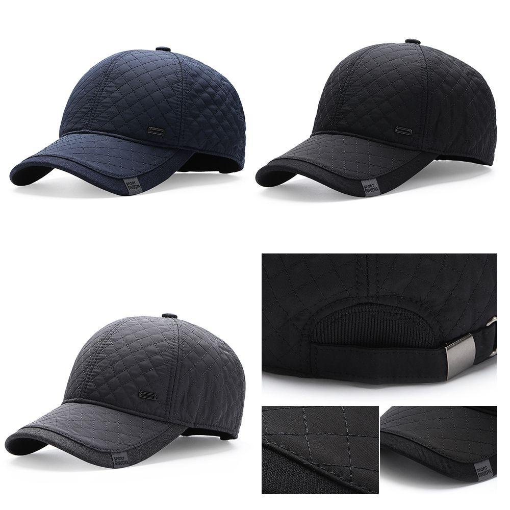 Mũ Lưỡi Trai Vải Nhung Dày Thời Trang Cho Đàn Ông Trung Niên