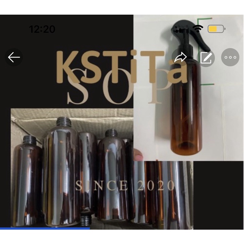 5 vỏ chai xịt phun sương 250ml