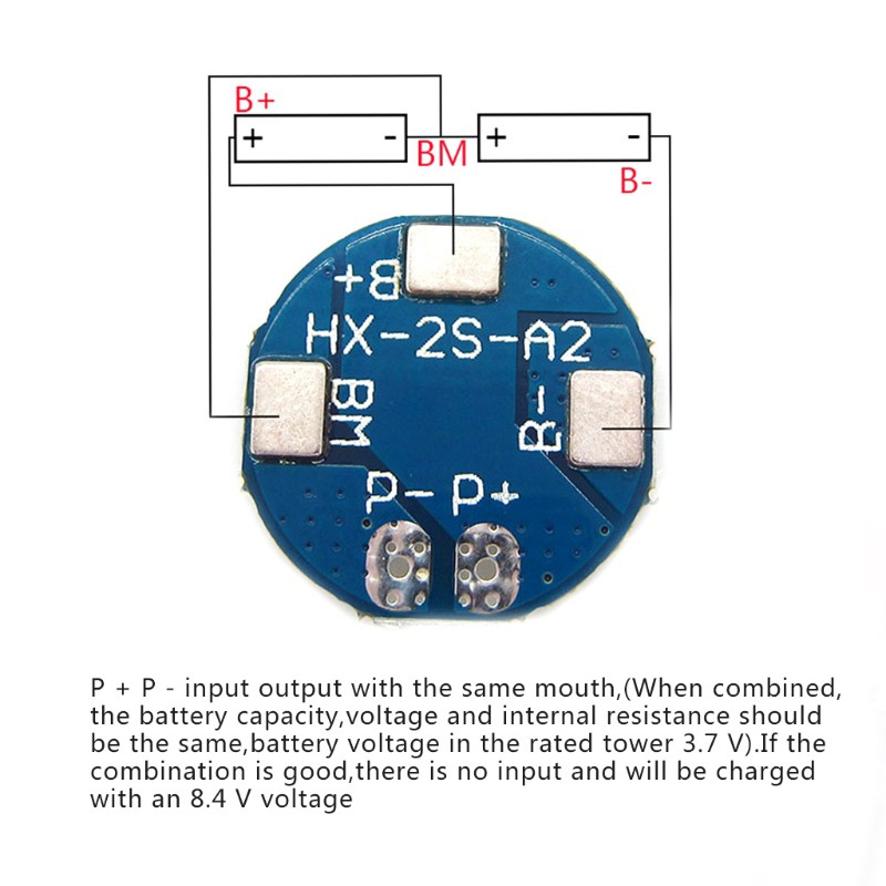 Bảng mạch bảo vệ cho bộ sạc pin Lithium 7.4V 8.4V 18650