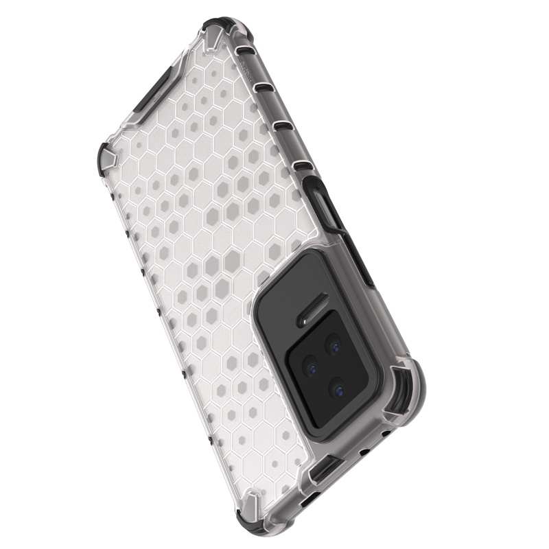 Ốp Điện Thoại TPU PC Trong Suốt Họa Tiết Tổ Ong Chống Sốc Cho Xiaomi Redmi K50 Pro