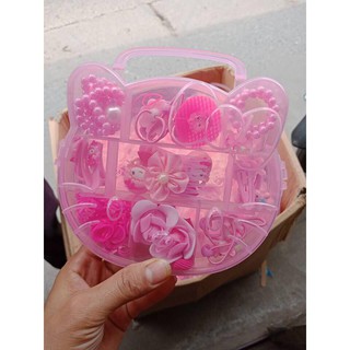 HỘP PHỤ KIỆN TÓC KITTY CHO BÉ