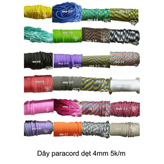 Dây paracord sinh tồn dẹt 4mm