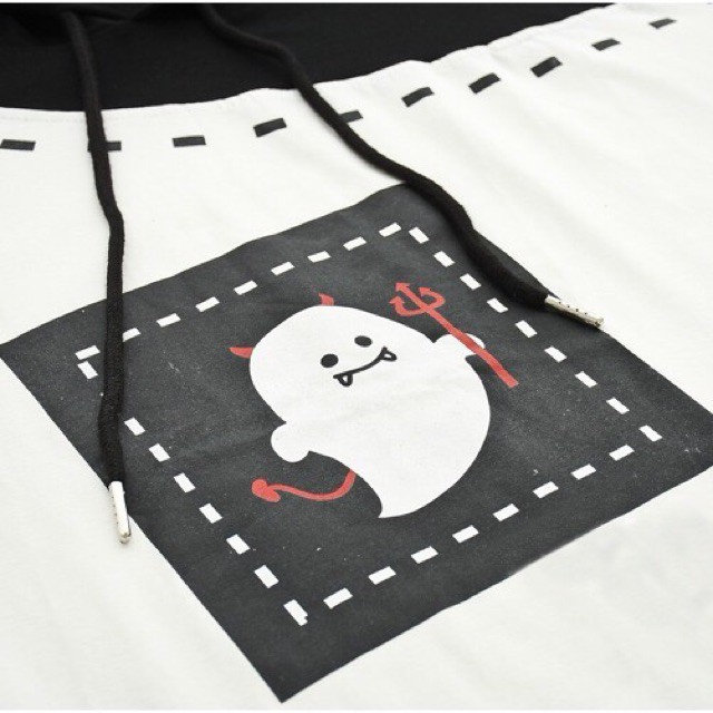 [ FREE SHIP ĐƠN 99K ]_Áo hoodie tay lỡ hình ghots hit mới nhất .