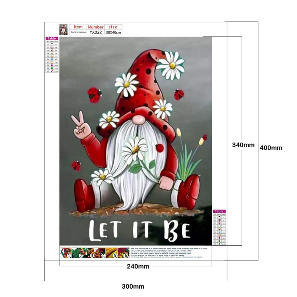 Bộ Tranh Đính Đá 5d Họa Tiết Hoạt Hình Goblin Let It Be Độc Đáo Diy 30x40cm