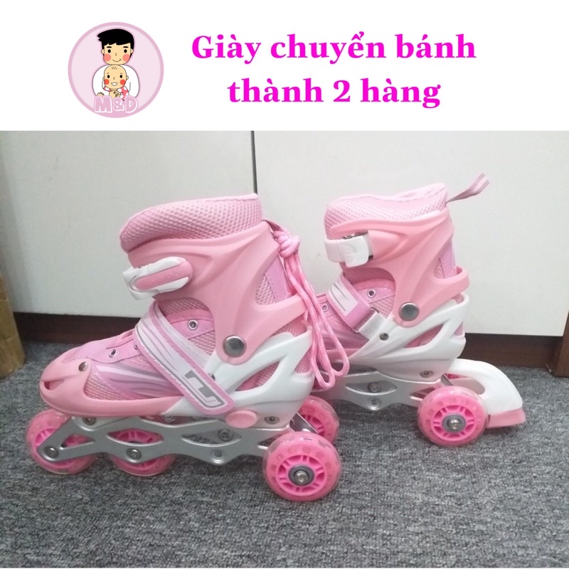 Giày Patin trẻ em, giày trượt patin cho bé,tặng kèm full bảo hộ.