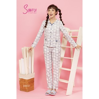 Bộ mặc nhà sunfly, thu đông mã st8121