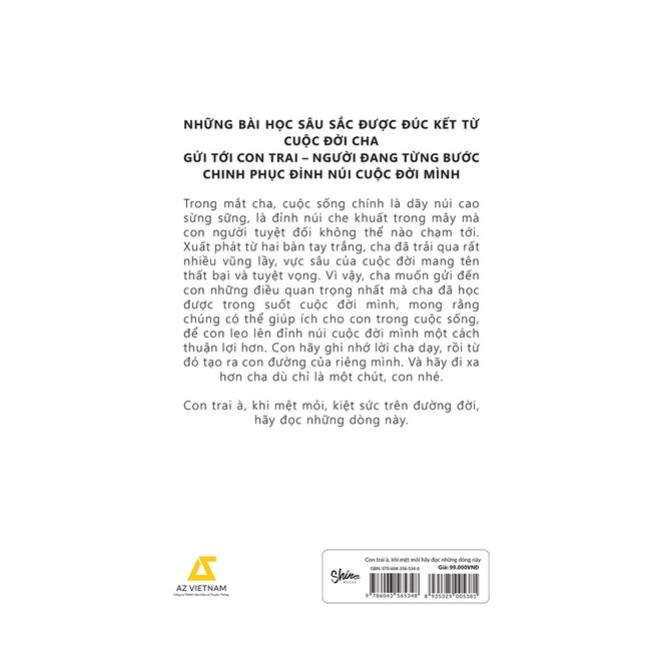 Sách - Con Trai À, Khi Mệt Mỏi Hãy Đọc Những Dòng Này - AZVietNam