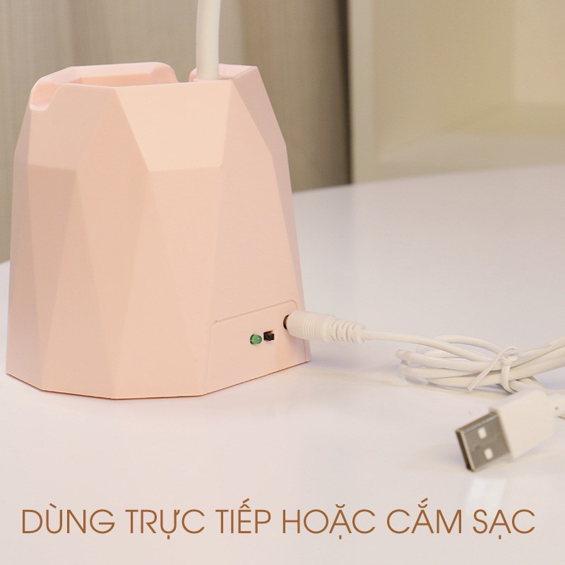 [3 Trong 1] Đèn Bàn Học Cảm Ứng 3 Cấp Độ Sáng Chống Cận Thị