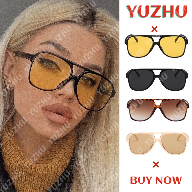 Kính Mát Gọng Đôi Phong Cách Retro Phương Tây Cho Nam Nữ