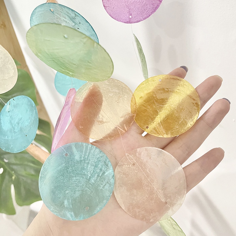 Chuông Gió Vỏ Sò Tự Nhiên Handmade Phong Cách Hàn Quốc Dùng Để Trang Trí Nhà