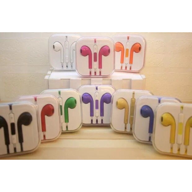 Color headset for Apple with wired controller iPhone6 / 6P millet Samsung red rice popular with wheat earphones